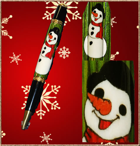 Snowman Inlay Blank